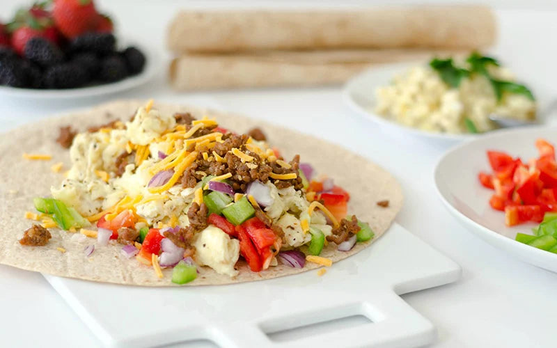 Burritos Fit de Desayuno (Alta Proteína)