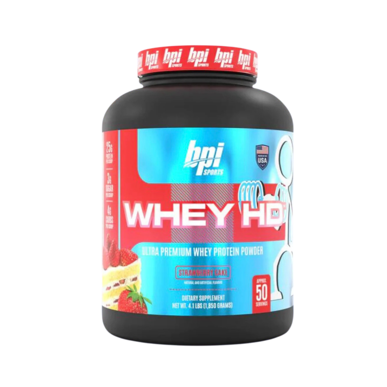 BPI Sports Whey HD 4.5 LBS (50 Servs)
