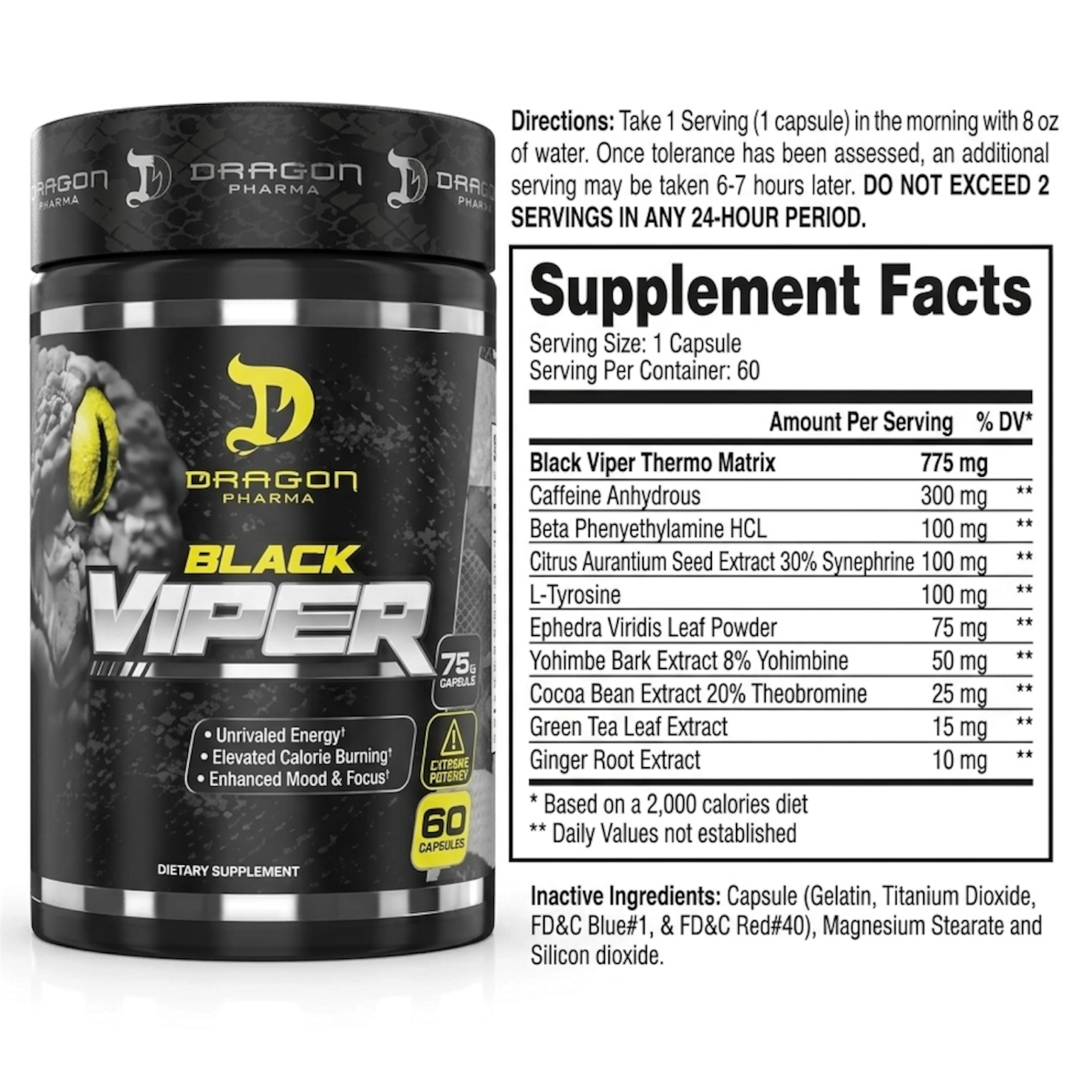 Dragon Pharma Black Viper (60 Caps)