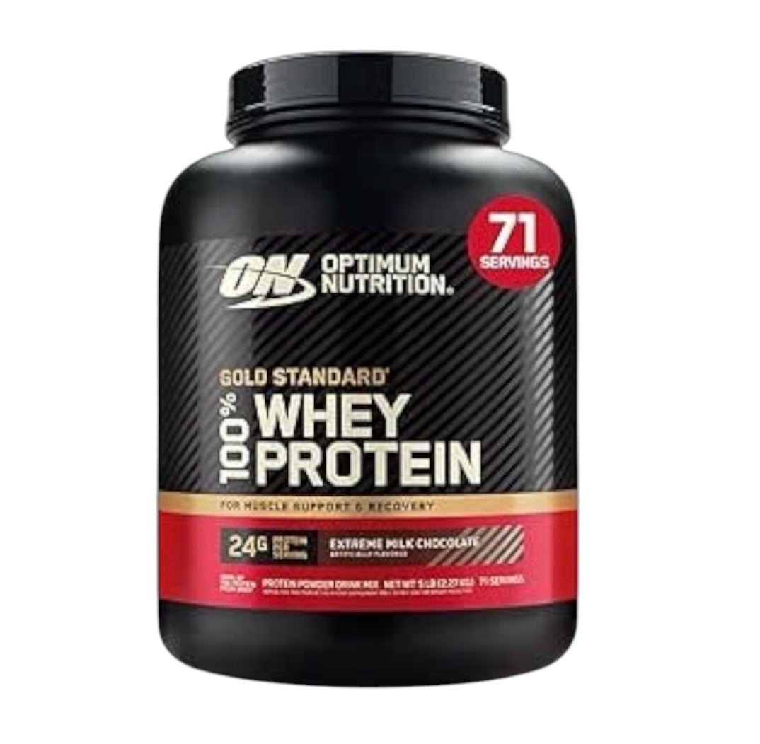 Gold Standard 100% Whey Optimum Nutrition 5 Lbs 71 Servs.
