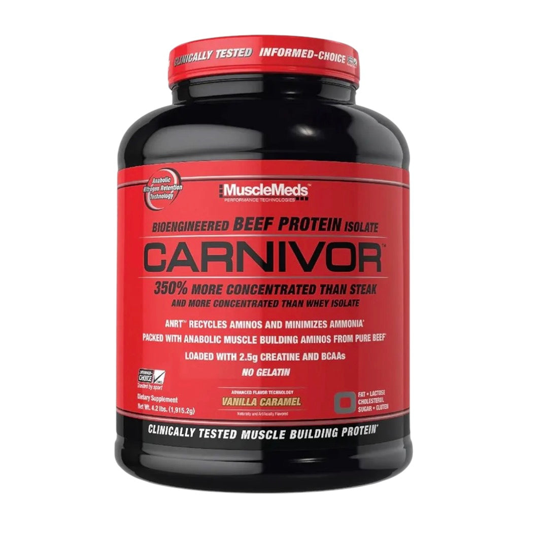 Carnivor Beef Protein Isolate MuscleMeds 56 Servs 4 Lbs.