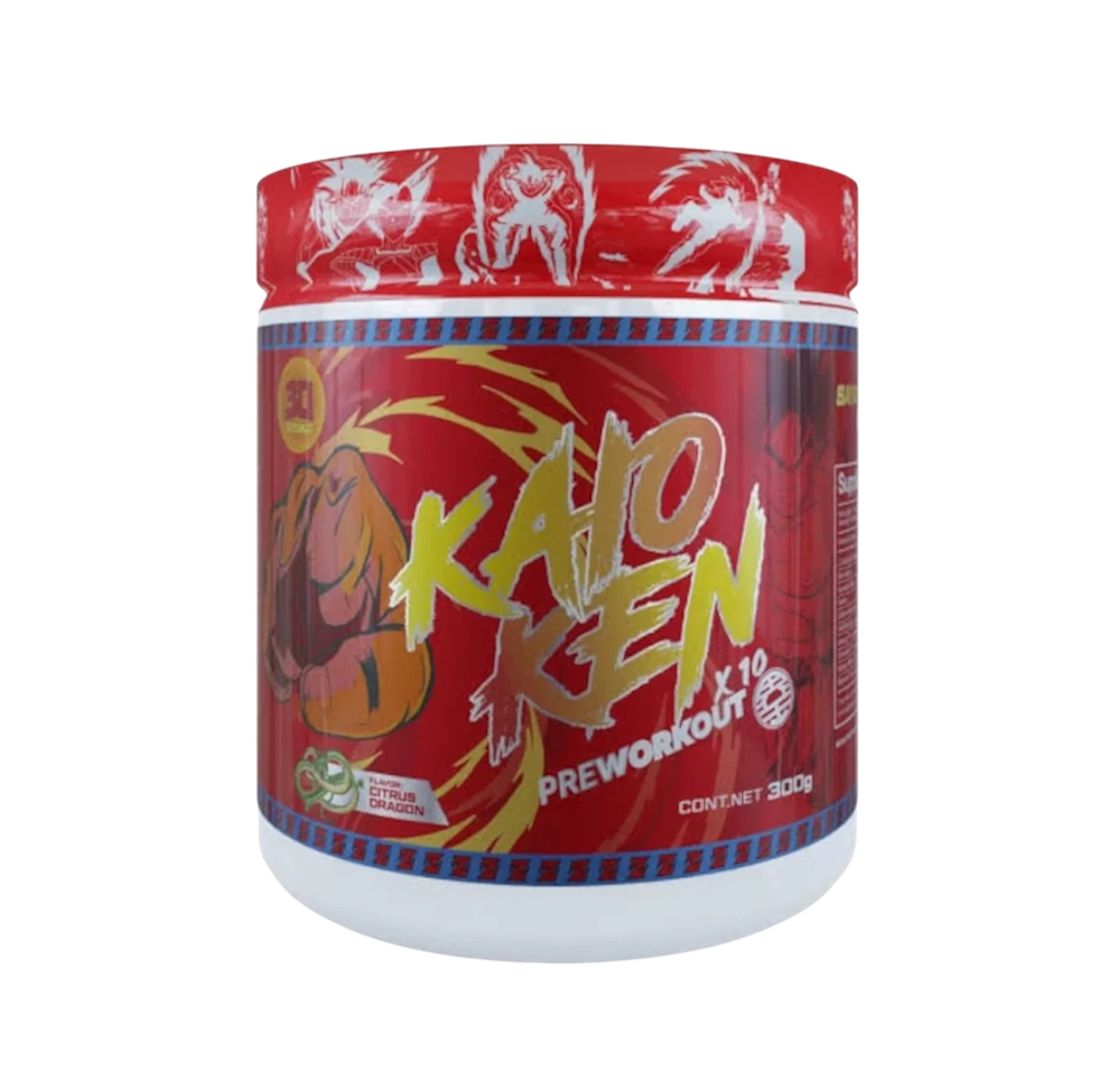 Sayan Labz Kaioken X10 Pre-Workout | Citrus Dragon, Black y Blue