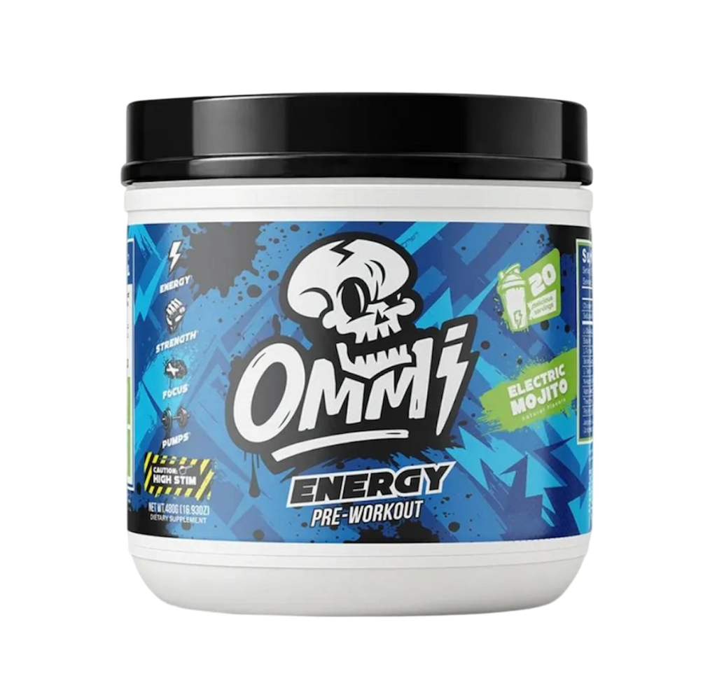 Ommi7 Holy Energy Pre-Workout | Frost Rush y Cherry Pop Cream | 20 Servicios