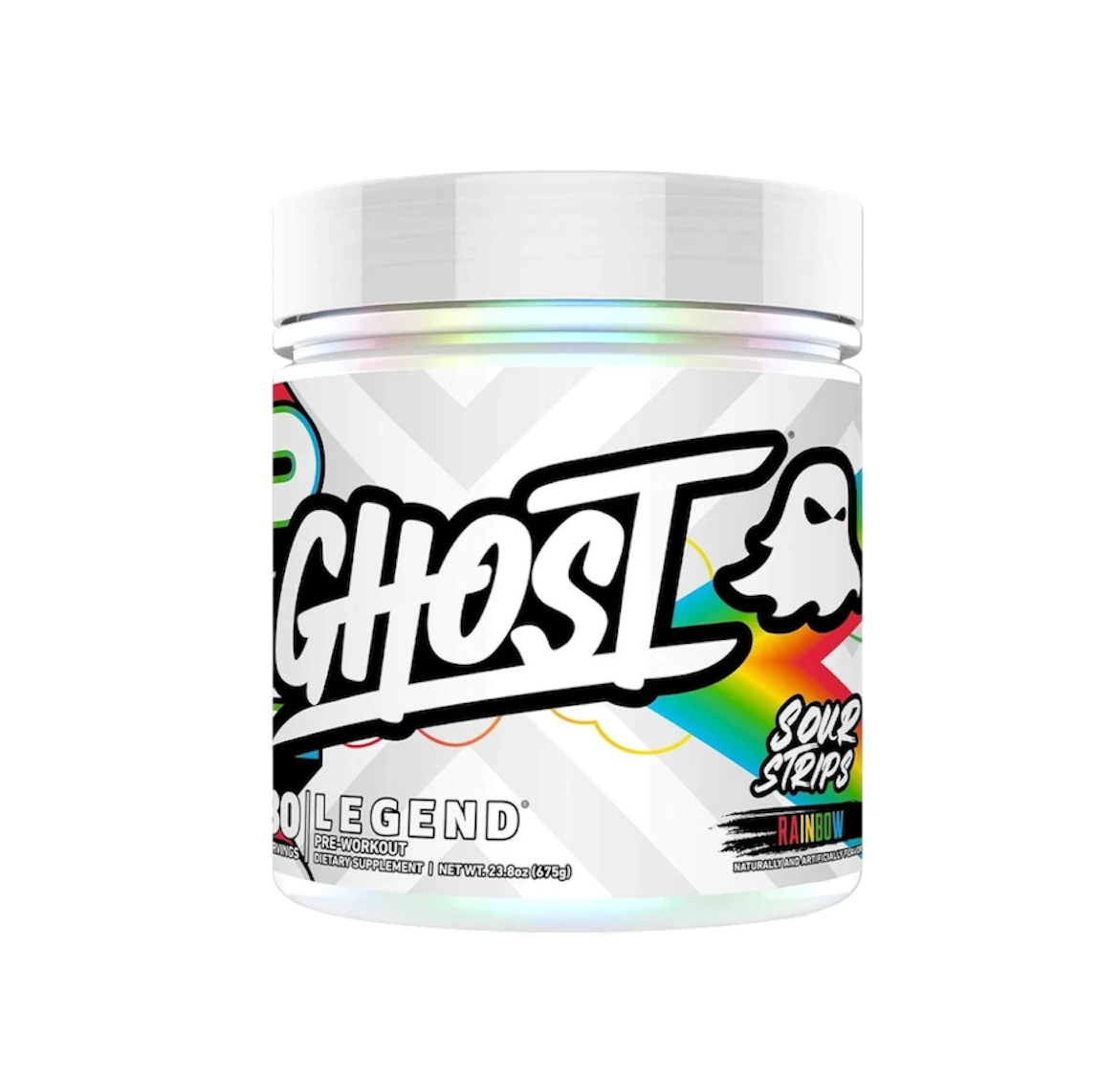 GHOST Legend Pre-Workout Sour Strips Rainbow | 30 Servicios