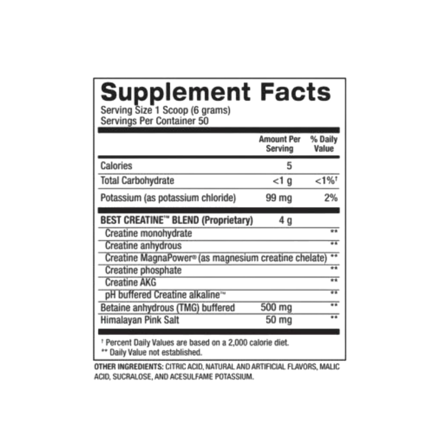 BPI Sports Best Creatine Fruit Punch 300g (50 Servs)