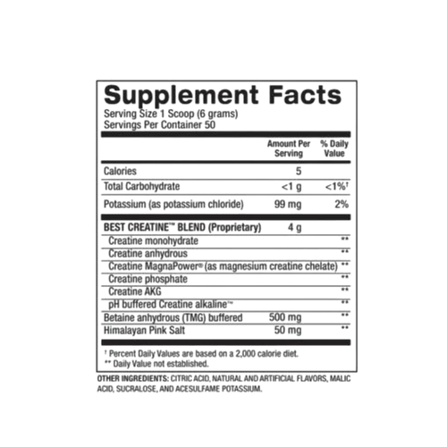 BPI Sports Best Creatine Fruit Punch 300g (50 Servs)