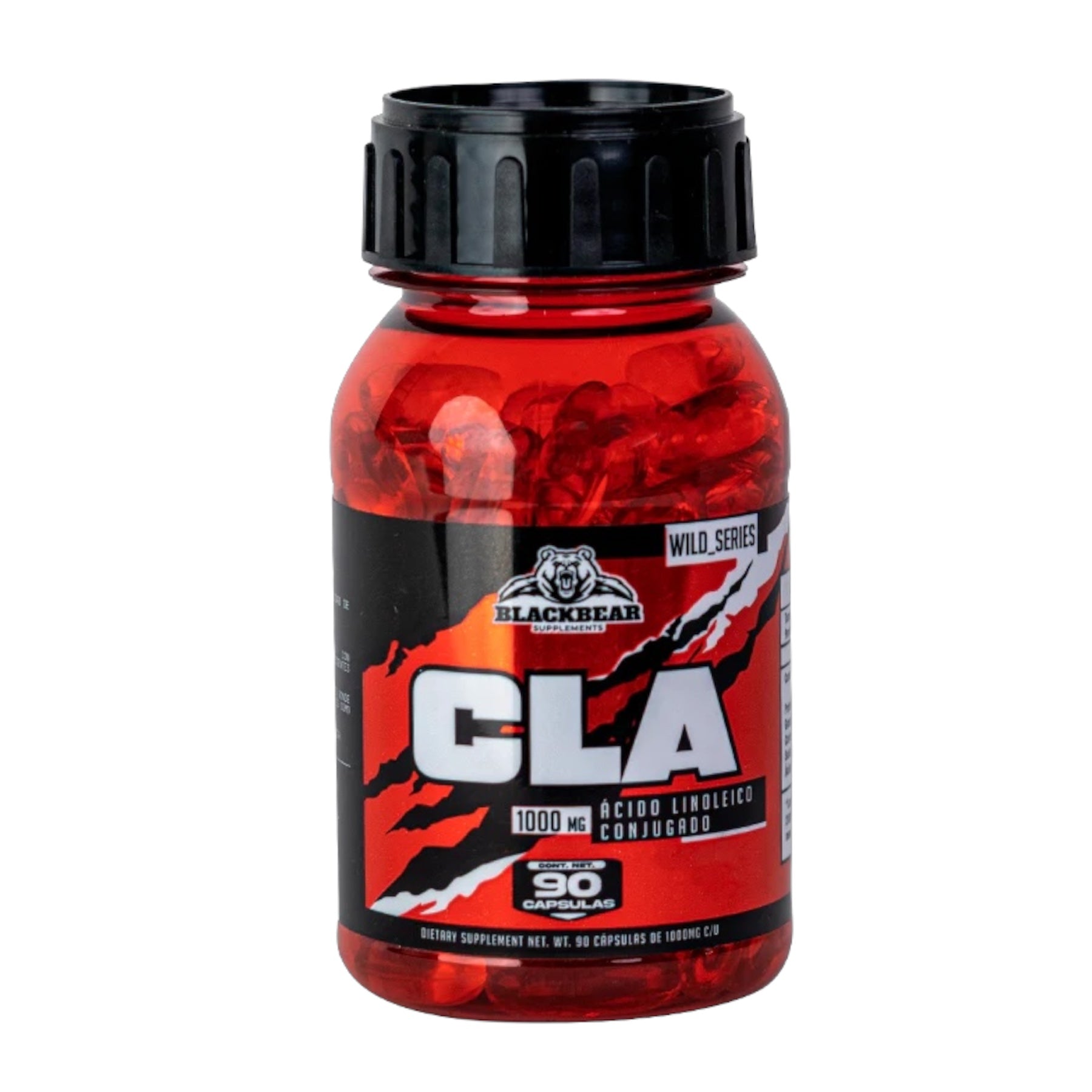 Quemador CLA 1000mg BlackBear Supplements 30 Servicios (90 Caps)