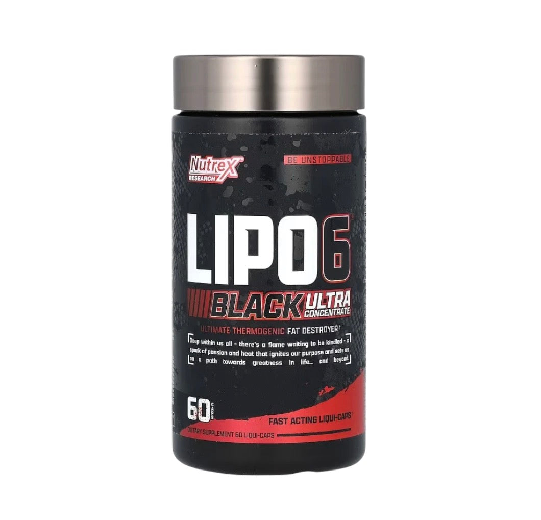 Nutrex Lipo-6 Black Ultra Concentrate | 60 Liqui-Caps 60 Servicios
