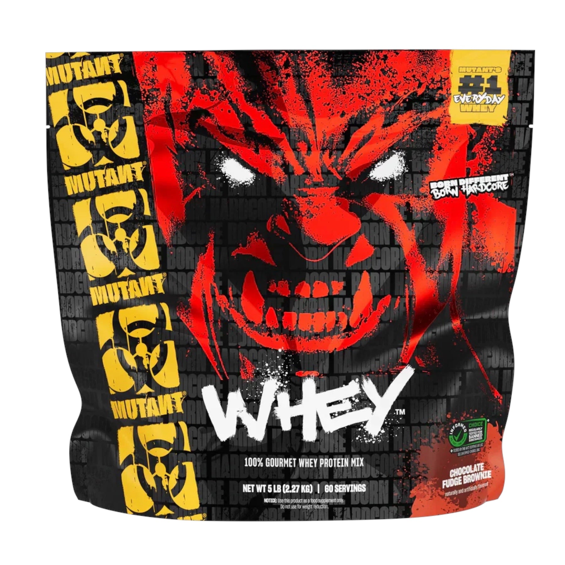 Mutant Whey Protein 5 lbs Chocolate Fudge Brownie