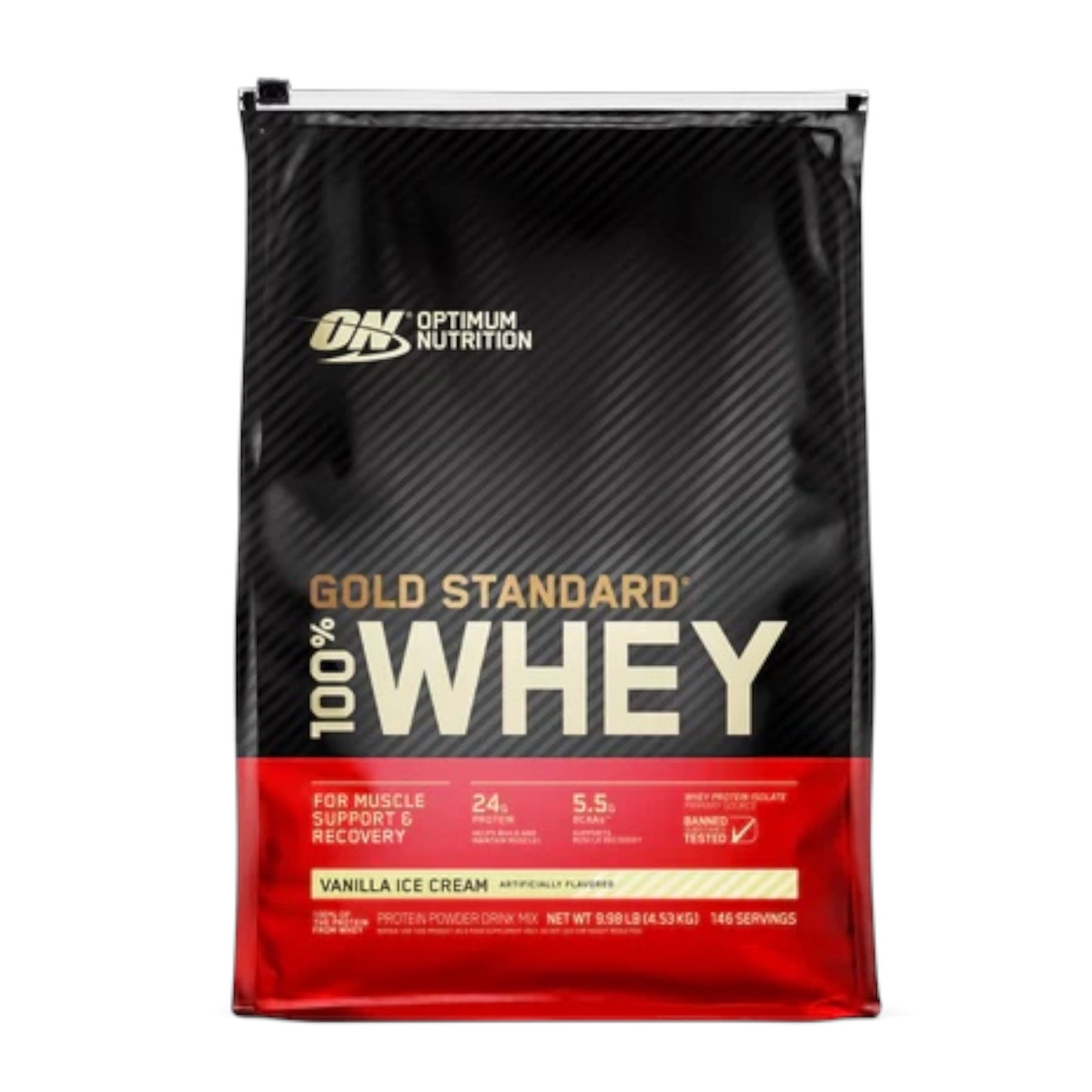 Proteína Whey Gold Standard Optimum Nutrition 149 Servicios 9.98 Lbs. (4.53Kgs.)