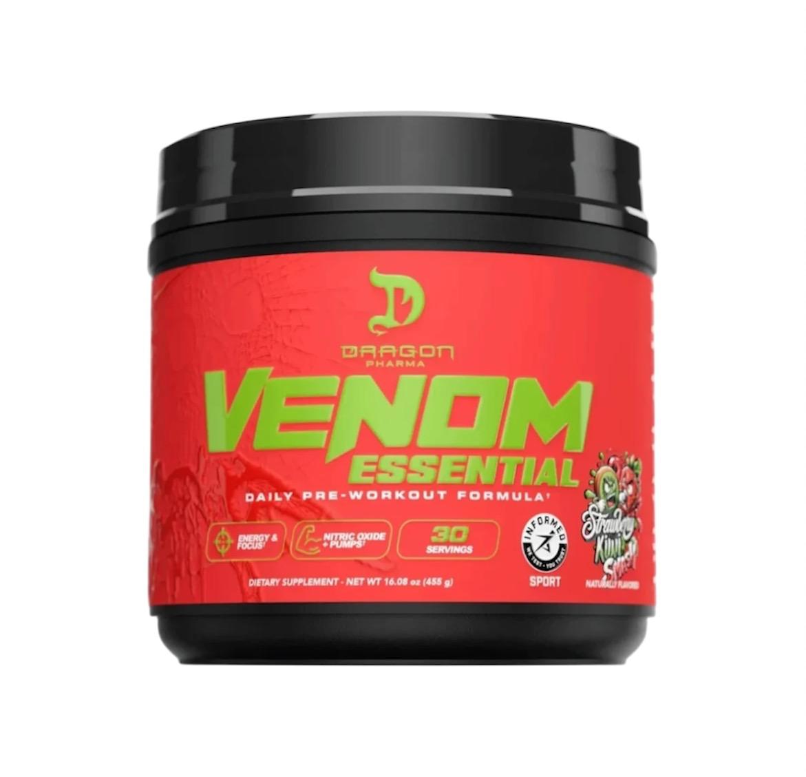Dragon Pharma Venom Essential Strawberry Kiwi 455g (30 Servicios)