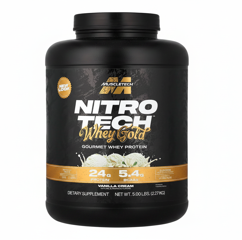 Nitro-Tech Whey Gold MuscleTech Gourmet Whey Protein 5 Lbs. (2.27 Kgs.)